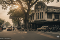 Saksi Bisu di Persimpangan Jalan: Tentang Pohon Tua dan Bangunan yang Menolak Lupa