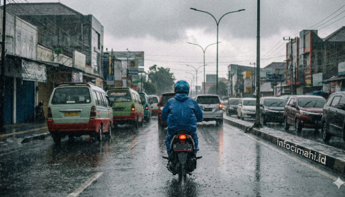 Waspada Jalan Licin! 5 Pengecekan Penting Pada Motor Sebelum Menerjang Hujan di Cimahi