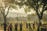 Nafas Pagi dan Energi Positif di Ruang Terbuka Hijau Cimahi