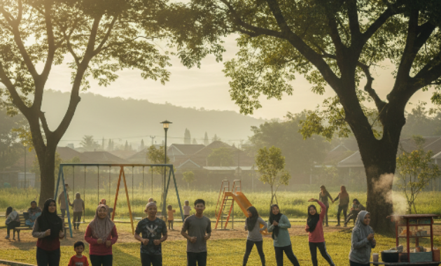 Nafas Pagi dan Energi Positif di Ruang Terbuka Hijau Cimahi